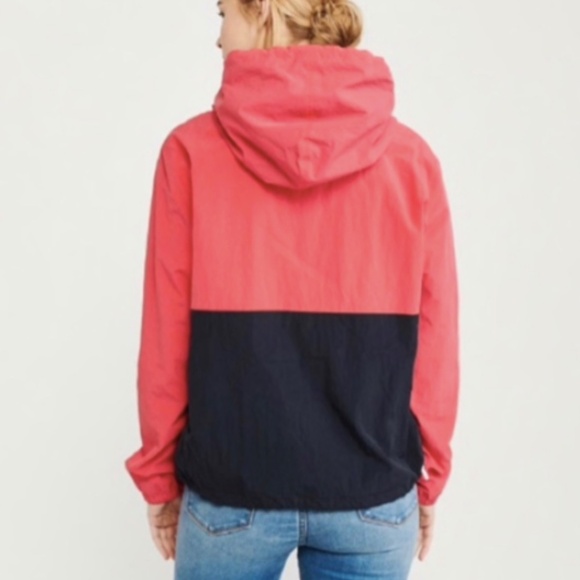 Abercrombie & Fitch Y2K Colorblock Quarter Zip Windbreaker MEDIUM - Picture 3 of 10